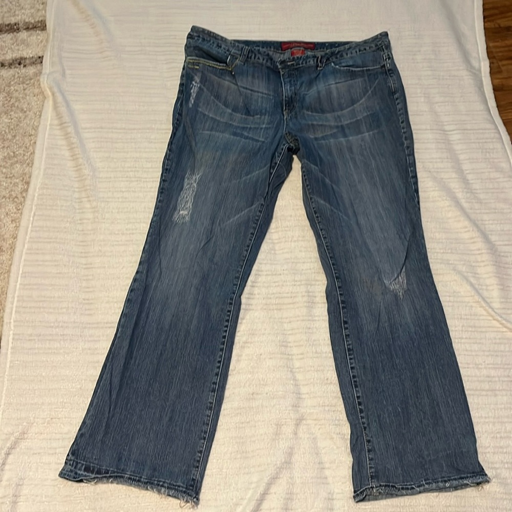 Faded Glory straight leg women’s plus size jeans